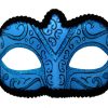 Vivid Blue Mask with Black Trim