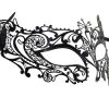 Metal Filigree Crystal Burst Masquerade Mask