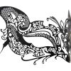 Metal Filigree Fox Masquerade Mask