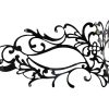 Metal Filigree Swirl Masquerade Mask