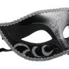 Classic Black And Silver Venetian Mask