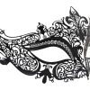 Metal Filigree Crown Masquerade Mask