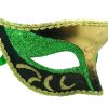 Dark Green And Gold Venetian Mask