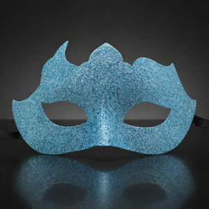 Glitter Mask in Aqua