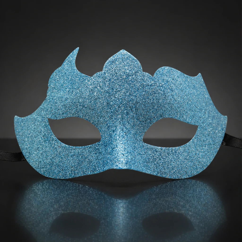 Glitter Mask in Aqua