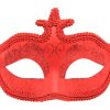 Vibrant Red Masquerade Mask