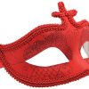Vibrant Red Masquerade Mask