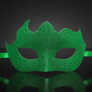 Glitter Mask in Emerald Green