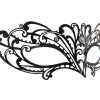 Metal Butterfly Wave Filigree Masquerade Mask