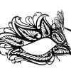 Metal Butterfly Filigree Masquerade Mask with Crystals