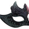 Pink and Black Masquerade Mask with Glitter