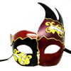 Purple and Red Venetian Mask