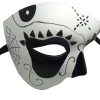 White Phantom Mask with Black Detailing