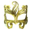 Warrior Metallic Gold Authentic Leather Mask