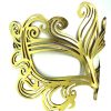 Warrior Metallic Gold Authentic Leather Mask