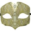 Gold Metal Royal Filigree Masquerade Mask