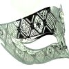 Silver Metal Royal Filigree Masquerade Mask
