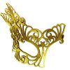 Golden Goddess Authentic Leather Filigree Mask