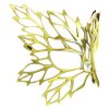 Golden Autumn Authentic Leather Filigree Mask