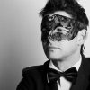 mens metal filigree mask