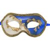 Classic Blue Abstract Venetian Mask