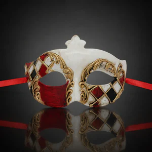 La Musica Red Venetian Mask