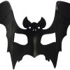 Black Leather Bat Mask