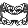 Leather Filigree Mask for Glasses