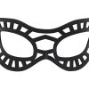 Black Superhero Leather Eye Mask