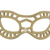 Gold Superhero Leather Eye Mask
