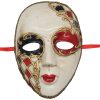 Red Venetian Doll Full Face Mask