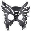 Men's Black Authentic Leather Bull Mask