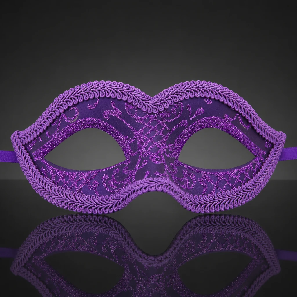 Purple Venetian Mask