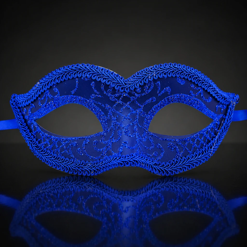 Royal Blue Venetian Mask