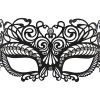 Metal Mystic Masquerade Mask with Clear Crystals