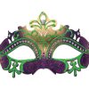 Purple, Green and Gold Party Mask