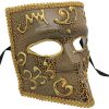 Brown and Gold Venetian Mask