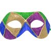 Green Gold Purple and Blue Multicolored Venetian Mask