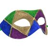 Green Gold Purple and Blue Multicolored Venetian Mask