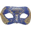 Unique Blue And Gold Authentic Masquerade Mask