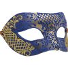 Unique Blue And Gold Authentic Masquerade Mask