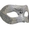 Unique Silver Authentic Masquerade Mask