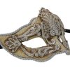 Cream And Silver Authentic Masquerade Mask
