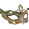 Green And Orange Authentic Masquerade Mask