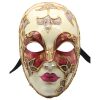 Red Gold Authentic Venetian Mask