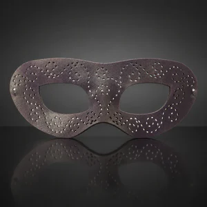 Purple Pearlescent Authentic Leather Masquerade Mask