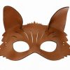 Leather Brown Fox Mask
