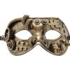 Steampunk Gear & Puzzle Silver Mask