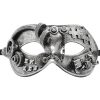 Steampunk Gear & Puzzle Silver Mask