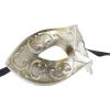 Check Silver and Black Masquerade Mask
